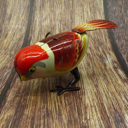 Vintage vogel blechspielzeug - vogel,